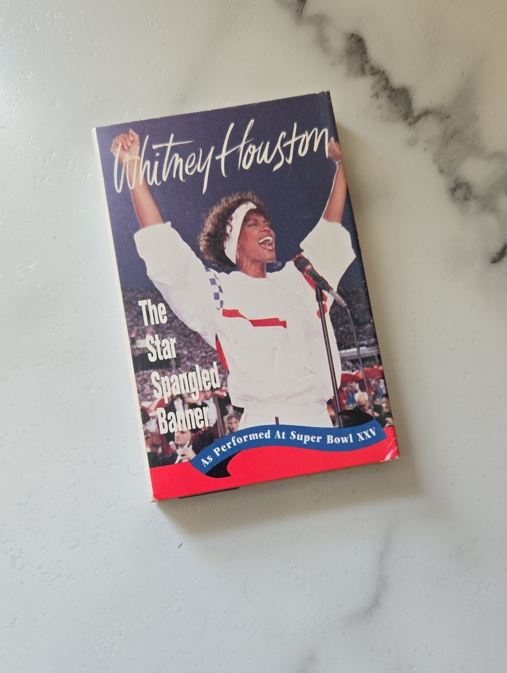 Whitney Houston Cassette — The Star Spangled Banner Superbowl